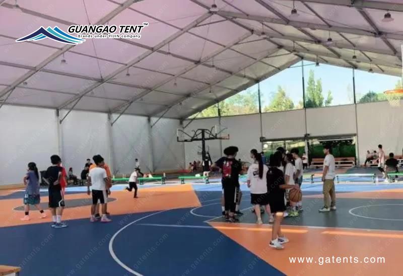 Basketball stadium tent